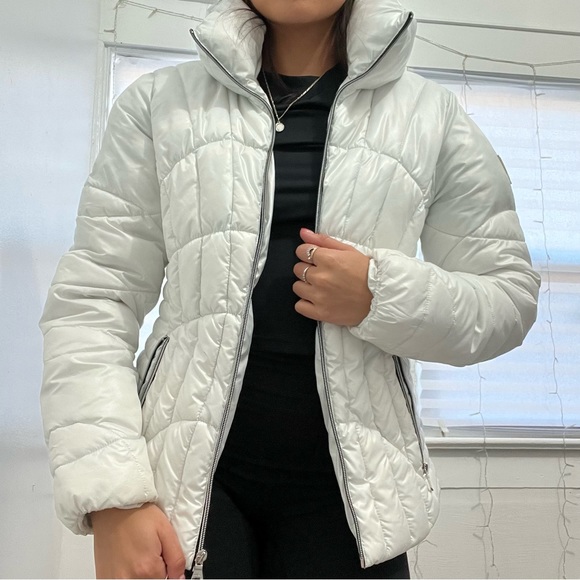 Guess Jackets & Coats Guess White Puffer Coat Poshmark